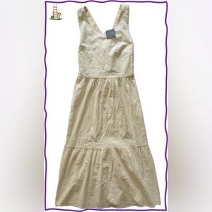 NWT-Tahari Strapless Cream Midi Dress